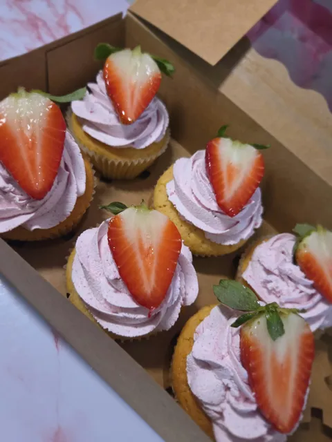 Cupcakes de morango